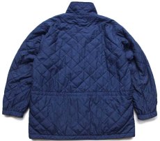 画像7: 00s L.L.Bean ロゴ刺繍 リバーシブル キルティング×フリースジャケット 茶×紺 L-R (7)