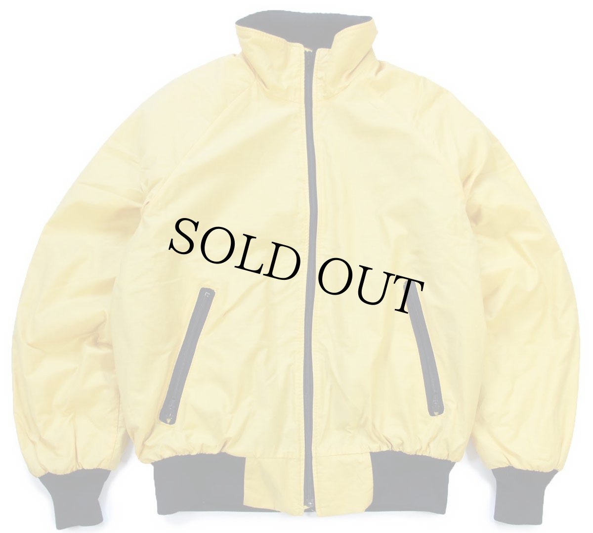 画像1: 90s USA製 FIELD&STREAM GORDON&FERGUSON フリースライナー ナイロンジャケット 黄 M (1)
