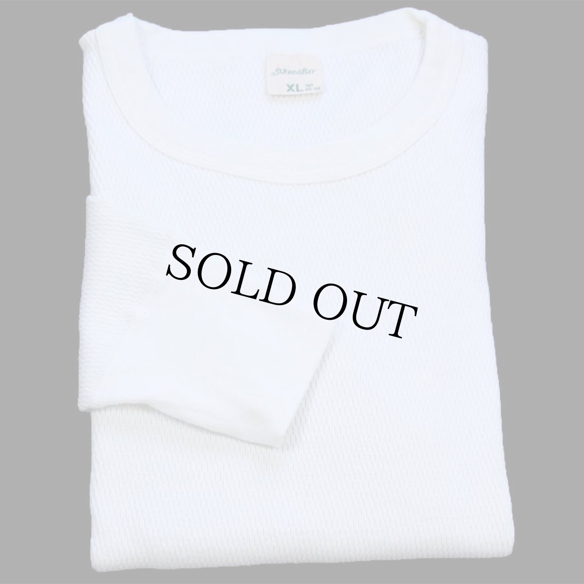 画像1: 90s USA製 STJOHN'SBAY コットン サーマルシャツ ナチュラル XL-T (1)