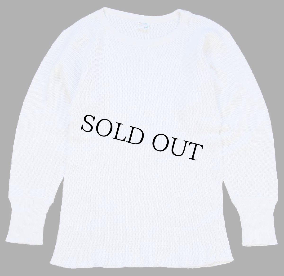 画像2: 70s JCPenney コットン サーマルシャツ ナチュラル M (2)