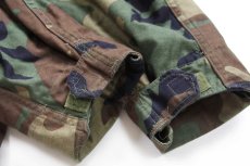 画像8: 80s 米軍 U.S.ARMY パッチ付き ウッドランドカモ M-65 フィールドジャケット S-S (8)