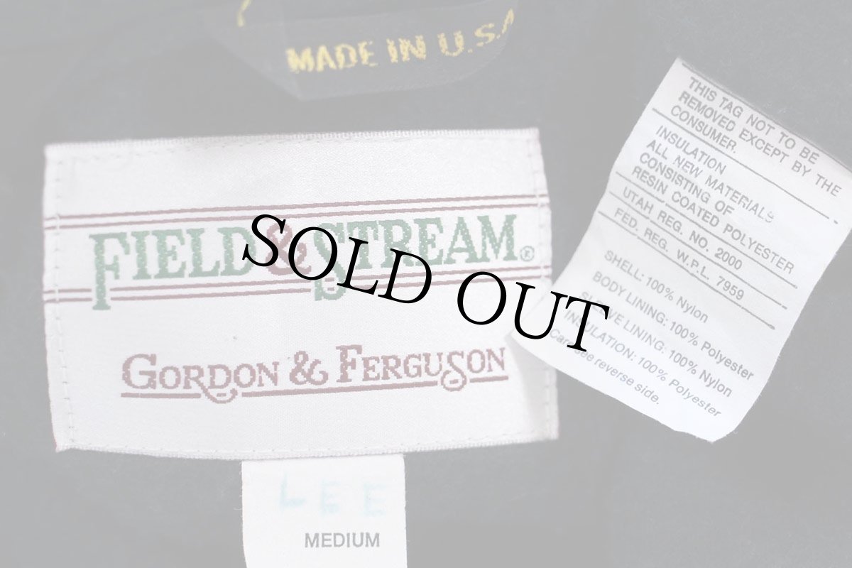 画像4: 90s USA製 FIELD&STREAM GORDON&FERGUSON フリースライナー ナイロンジャケット 黄 M (4)