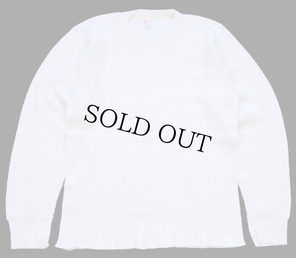 画像2: 80s USA製 ARCTEX コットン サーマルシャツ ナチュラル M (2)