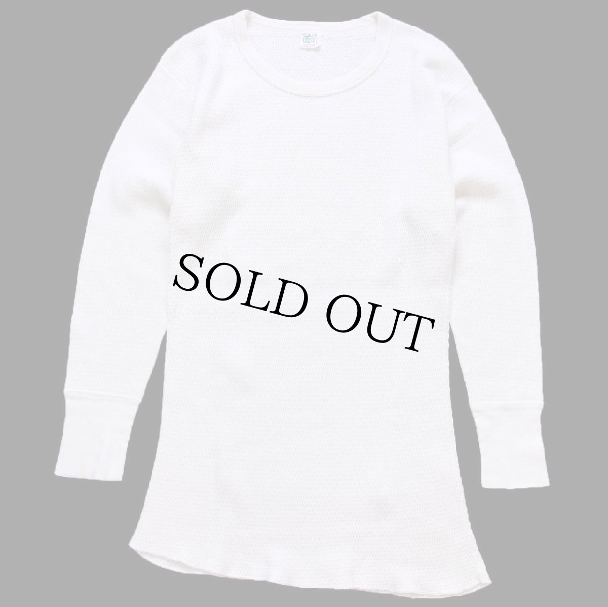 画像2: 70s USA製 Kmart コットン サーマルシャツ ナチュラル L (2)