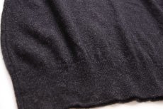 画像5: 90s スコットランド製 L.L.Bean 無地 Vネック ラムウールニット ベスト セーター チャコールグレー L (5)