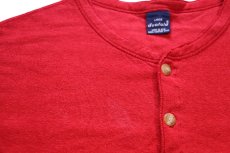 画像5: 90s USA製 duofold 2レイヤー アンダー オールインワン ユニオンスーツ 赤 L (5)