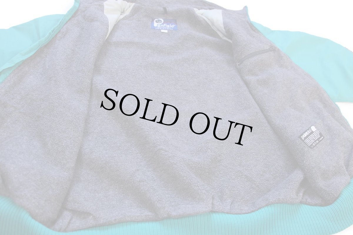 画像5: 80s USA製 Penfildペンフィールド polarplus フリースライナー ナイロンジャケット エメラルドグリーン L (5)