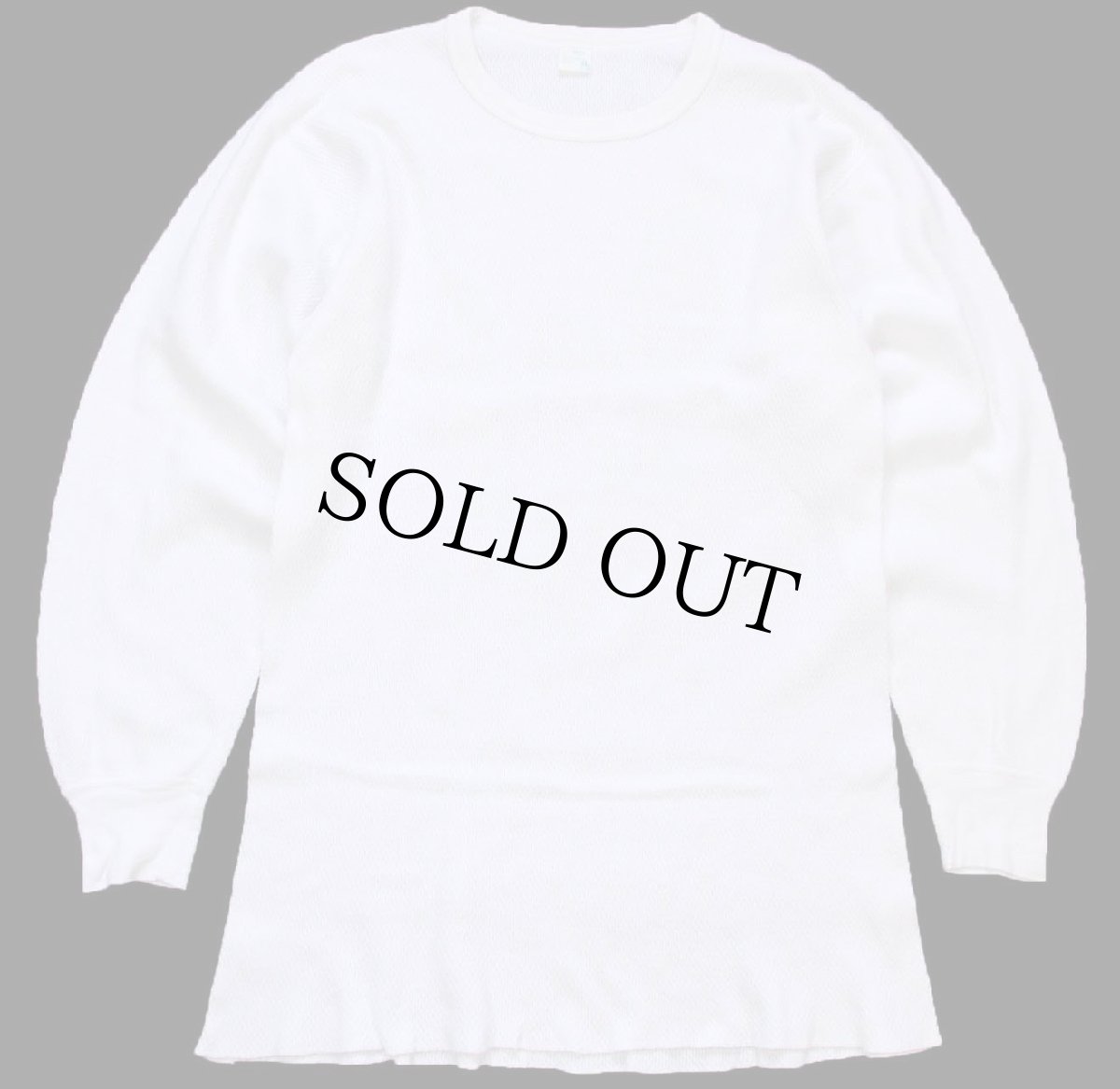 画像2: 70s JCPenney コットン サーマルシャツ ナチュラル XL (2)