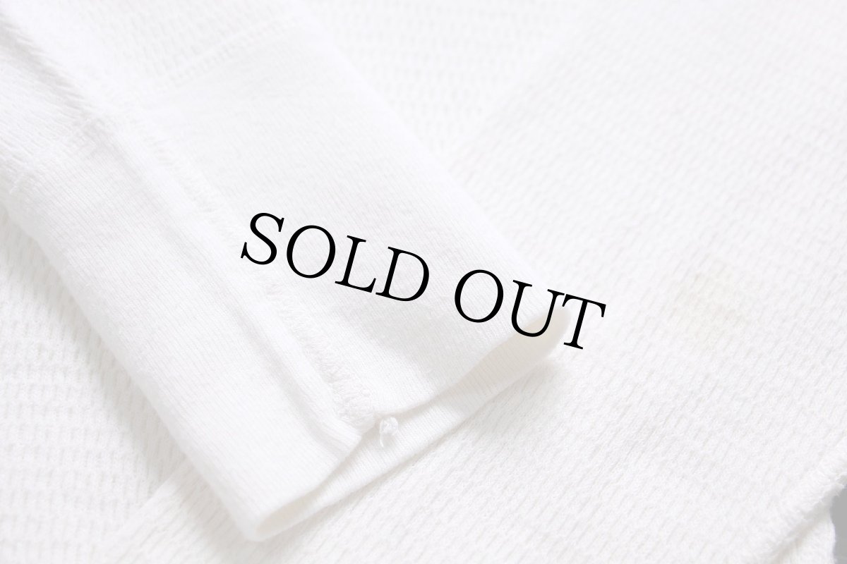 画像6: 70s USA製 Kmart コットン サーマルシャツ ナチュラル L (6)