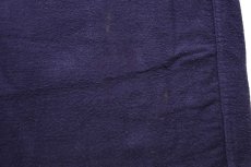 画像6: 70s L.L.Bean 筆記体タグ 無地 コットン シャモアクロスシャツ 紺 L (6)