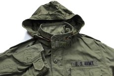 画像3: 70s 米軍 U.S.ARMY M-65 パッチ付き フィールドジャケット オリーブグリーン S-R (3)