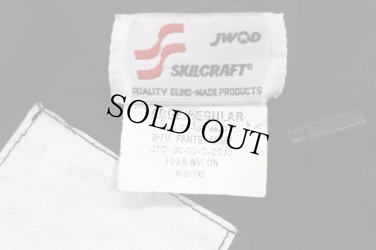 画像6: 00s 米軍 U.S.ARMY IPFU トレーニング ナイロンパンツ 黒 L/R★118 PFU (6)