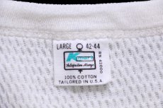 画像5: 70s USA製 Kmart コットン サーマルシャツ ナチュラル L (5)