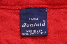 画像4: 90s USA製 duofold 2レイヤー アンダー オールインワン ユニオンスーツ 赤 L (4)