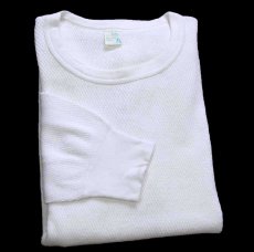 画像1: 70s JCPenney コットン サーマルシャツ ナチュラル XL (1)