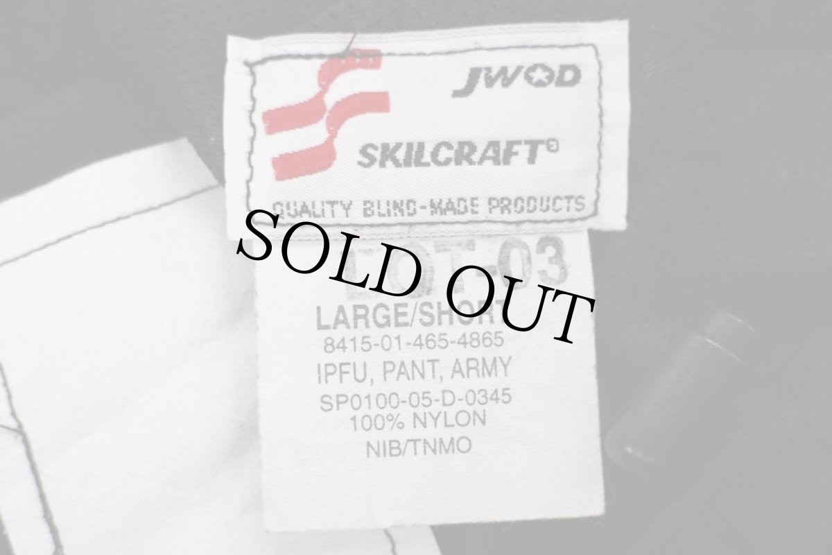 画像6: 00s 米軍 U.S.ARMY IPFU トレーニング ナイロンパンツ 黒 L/S★119 PFU (6)