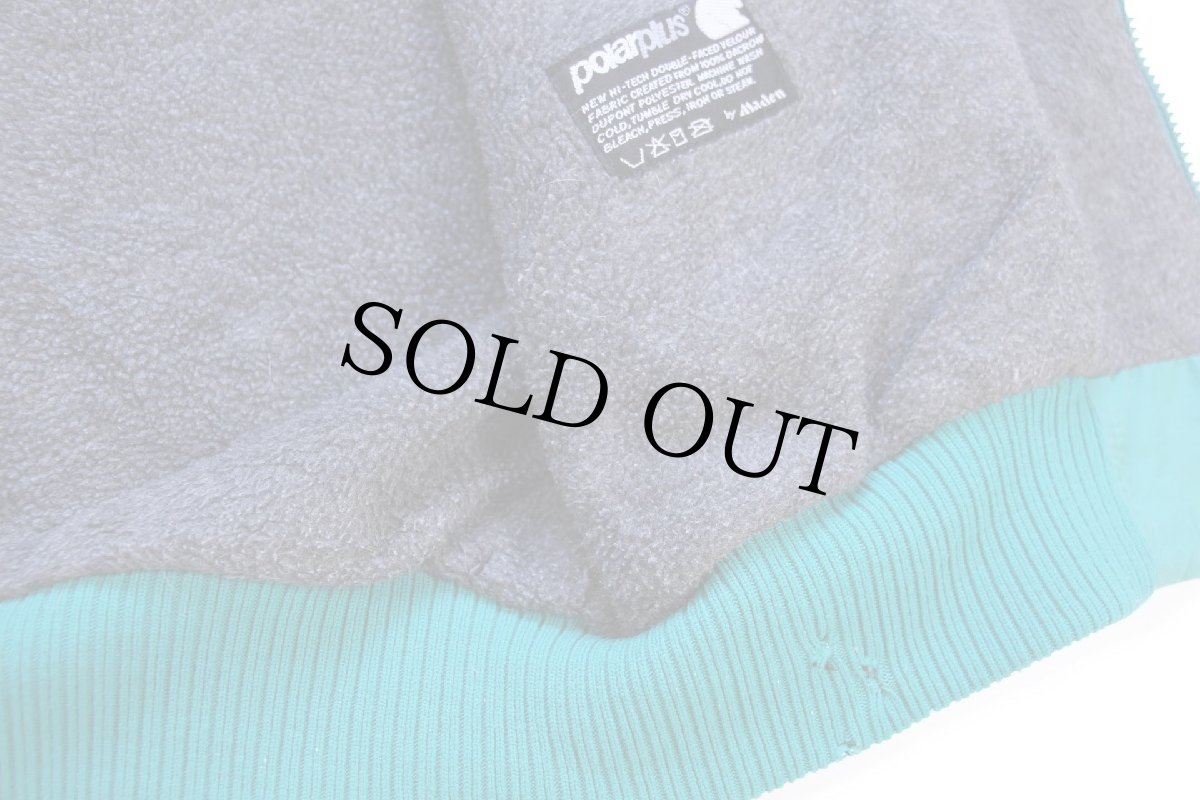 画像6: 80s USA製 Penfildペンフィールド polarplus フリースライナー ナイロンジャケット エメラルドグリーン L (6)