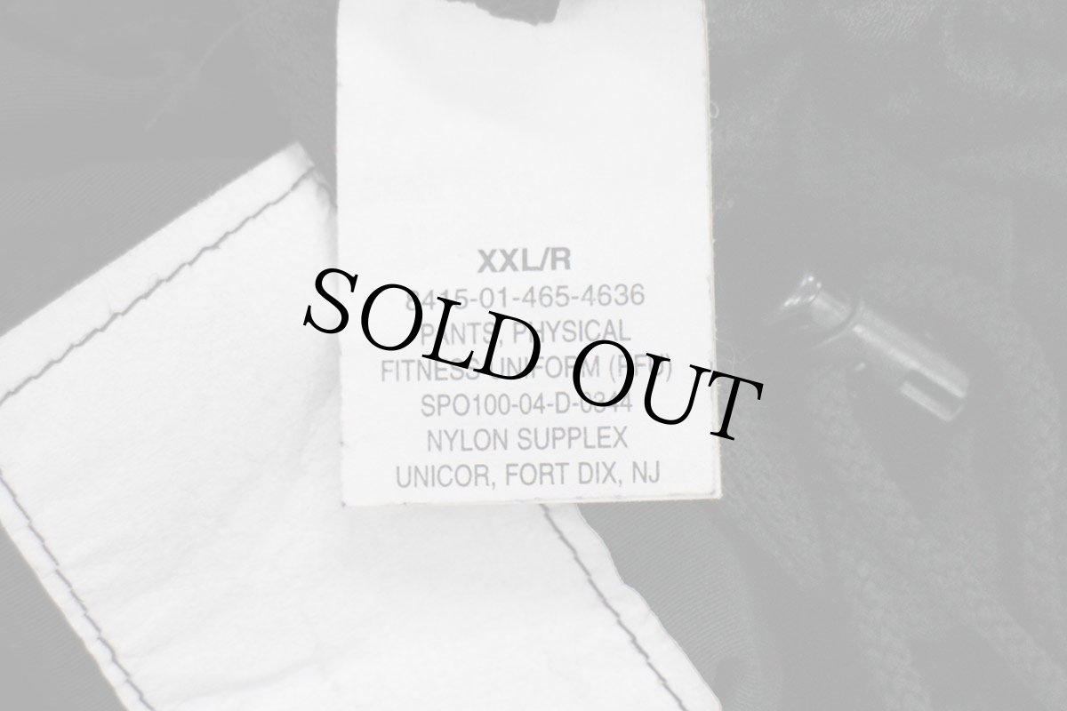 画像6: 00s 米軍 U.S.ARMY PFU トレーニング ナイロンパンツ 黒 XXL/R★111 IPFU 特大 (6)