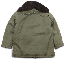 画像2: 80s Parka 民間 B-9タイプ キルティングライナー フライトジャケット オリーブドラブ L (2)