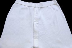 画像4: 00s 米軍 ドロワーズ コットン サーマルパンツ ナチュラル L (4)
