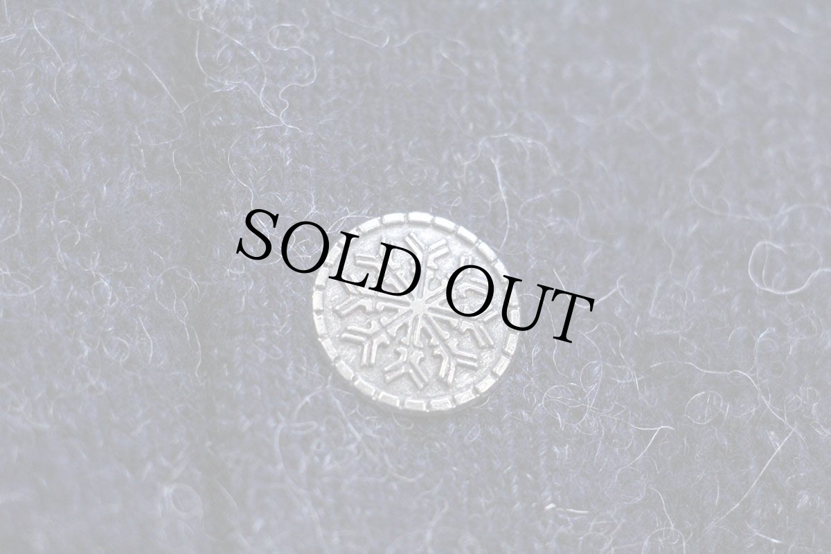 画像5: 90s ノルウェー製 L.L.Bean ノルウェージャン バーズアイ切り替え ヘンリーネック ウールニット セーター 紺×グレー L (5)