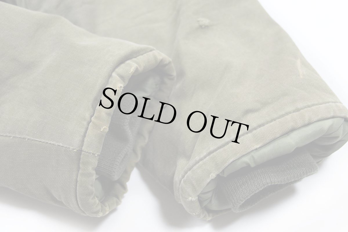 画像10: 80s Parka 民間 B-9タイプ キルティングライナー フライトジャケット オリーブドラブ L (10)