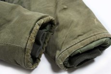 画像10: 80s Parka 民間 B-9タイプ キルティングライナー フライトジャケット オリーブドラブ L (10)