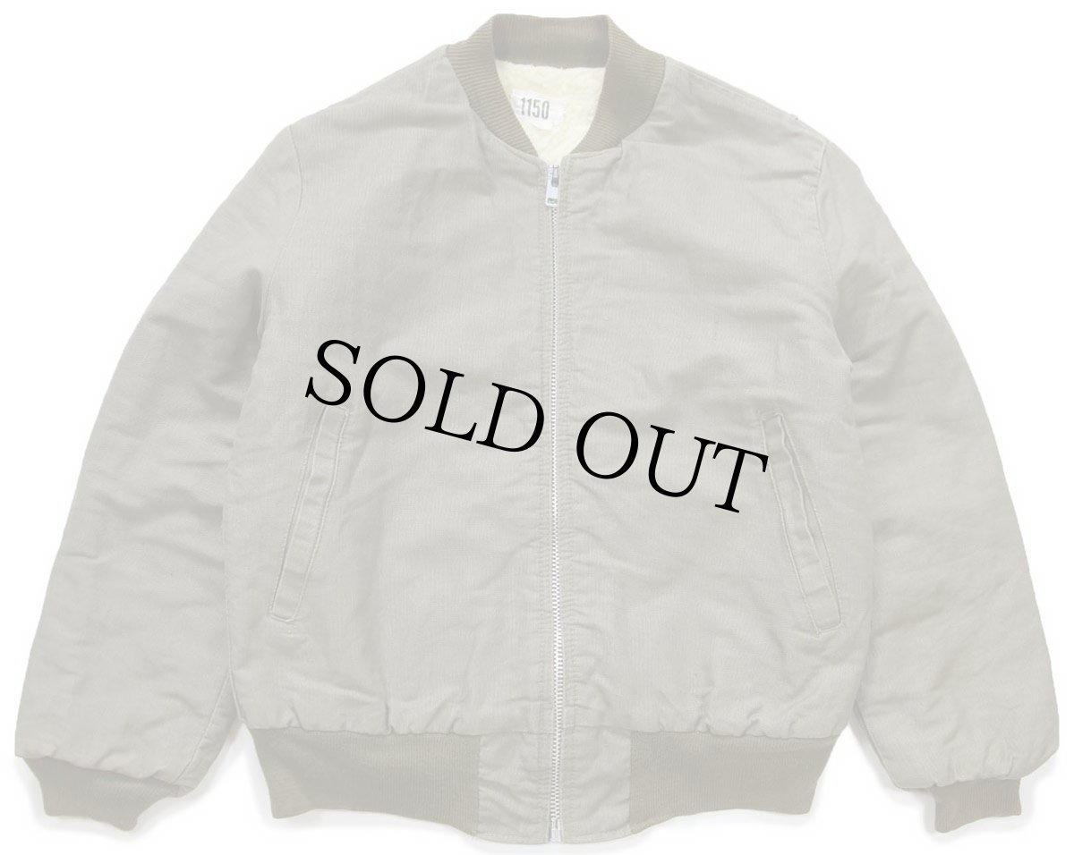 画像1: 70s 民間 ボアライナー タンカースジャケット オリーブグレー M (1)