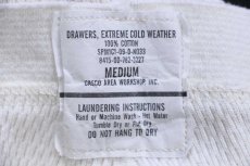 画像6: 00s 米軍 ドロワーズ コットン サーマルパンツ ナチュラル M★A (6)