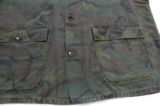 画像5: 60s UNKNOWN シビリアンリーフカモ コットン ハンティングジャケット (5)