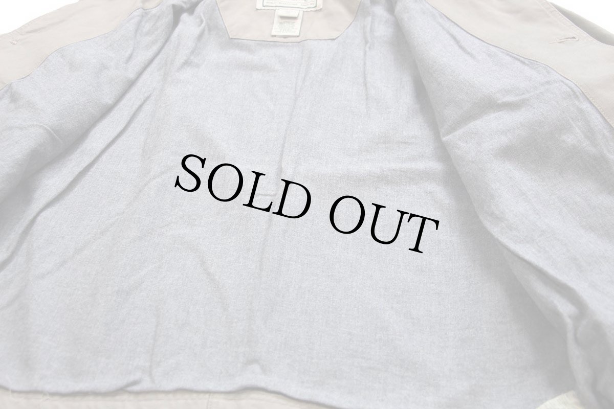 画像5: L.L.Bean ネルライナー ダック地 フィールドジャケット ショート丈 カスタム グレーベージュ M (5)