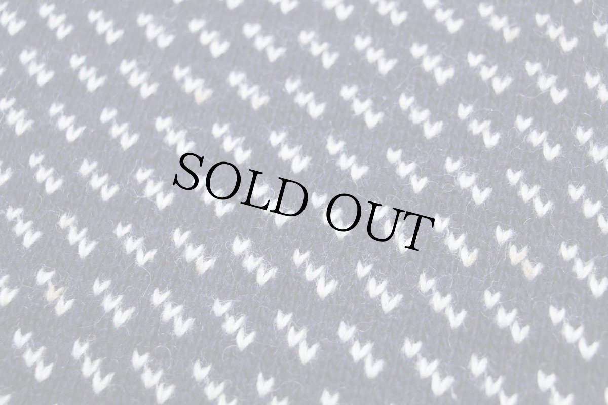 画像5: 90s L.L.Bean ノルウェージャン バーズアイ ウールニット セーター 紺×白 (5)