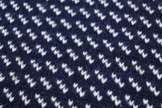 画像5: 90s L.L.Bean ノルウェージャン バーズアイ ウールニット セーター 紺×白 (5)