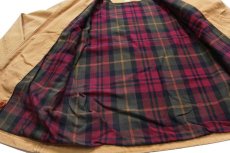 画像5: L.L.Bean タータンチェック ネルライナー ダック地 フィールドコート 茶 S★ジャケット (5)