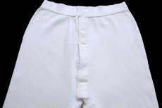 画像4: 00s 米軍 ドロワーズ コットン サーマルパンツ ナチュラル M★A (4)