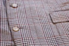 画像6: 80s USA製 ポロ ラルフローレン グレンチェック 2つボタン ツイード ウール テーラードジャケット 44R★ブレザー (6)