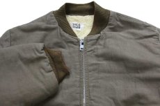 画像3: 70s 民間 ボアライナー タンカースジャケット オリーブグレー M (3)