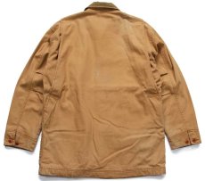 画像2: L.L.Bean タータンチェック ネルライナー ダック地 フィールドコート 茶 S★ジャケット (2)