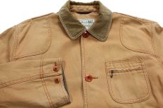 画像3: L.L.Bean タータンチェック ネルライナー ダック地 フィールドコート 茶 S★ジャケット (3)