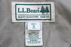 画像4: L.L.Bean ネルライナー ダック地 フィールドジャケット ショート丈 カスタム グレーベージュ M (4)