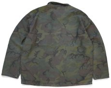 画像2: 60s UNKNOWN シビリアンリーフカモ コットン ハンティングジャケット (2)