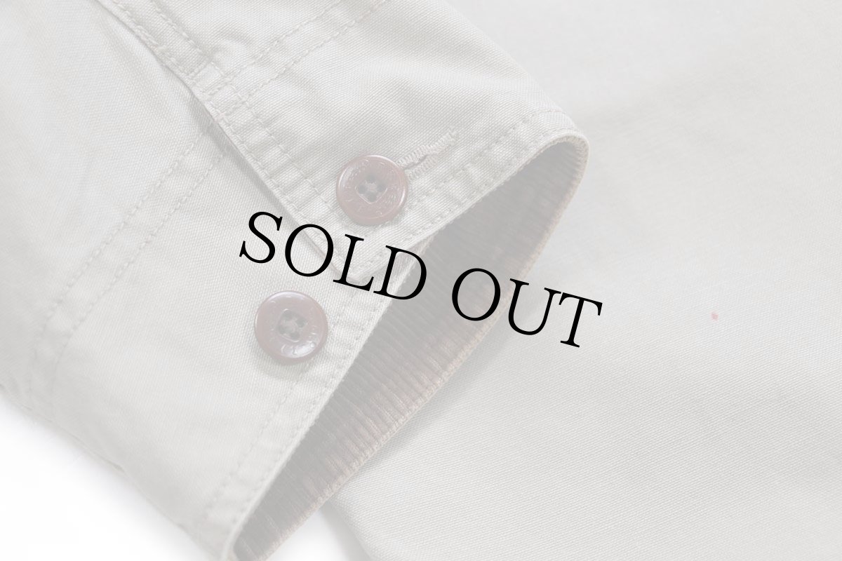 画像7: L.L.Bean ネルライナー ダック地 フィールドジャケット ショート丈 カスタム グレーベージュ M (7)