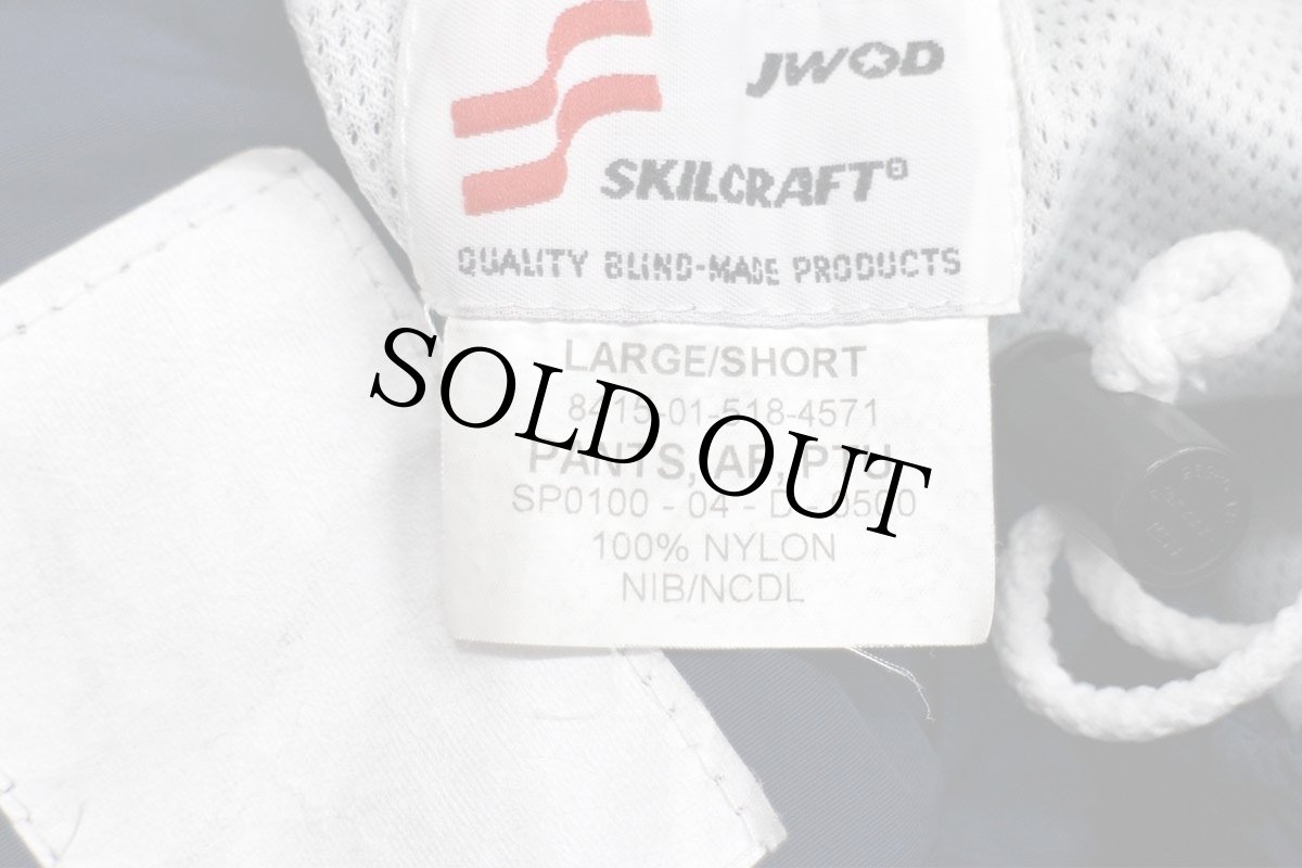 画像6: 00s 米軍 U.S.AIR FORCE PTU トレーニング ナイロンパンツ 紺 L/S★78 IPFU PFU (6)