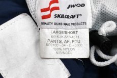 画像6: 00s 米軍 U.S.AIR FORCE PTU トレーニング ナイロンパンツ 紺 L/S★78 IPFU PFU (6)