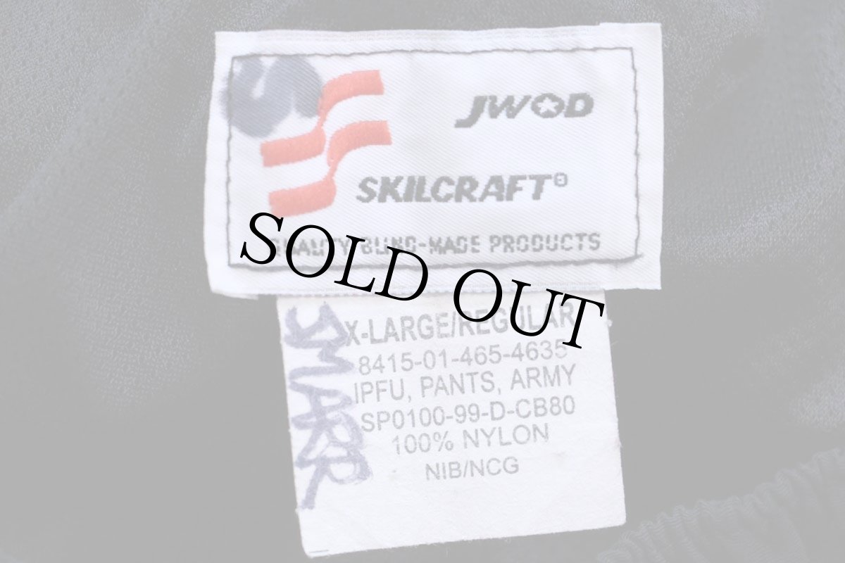 画像6: 90s 米軍 U.S.ARMY IPFU トレーニング ナイロンパンツ 黒 XL/R★130 PFU (6)