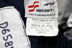 画像6: 00s 米軍 U.S.AIR FORCE PTU トレーニング ナイロンパンツ 紺 S/R★65 IPFU PFU (6)