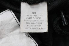 画像6: 00s 米軍 U.S.ARMY PFU トレーニング ナイロンパンツ 黒 M/R★123 IPFU (6)