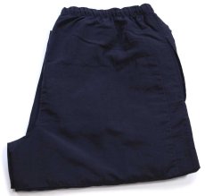 画像1: 00s 米軍 U.S.ARMY PFU ダメージ トレーニング ナイロンパンツ 黒 L/R★127 IPFU (1)