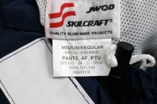 画像6: 00s 米軍 U.S.AIR FORCE PTU トレーニング ナイロンパンツ 紺 M/R★68 IPFU PFU (6)