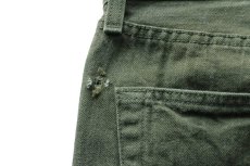 画像7: メキシコ製 Levi'sリーバイス 501 先染め カラーデニムパンツ オリーブグリーン W40★SDP3653 (7)
